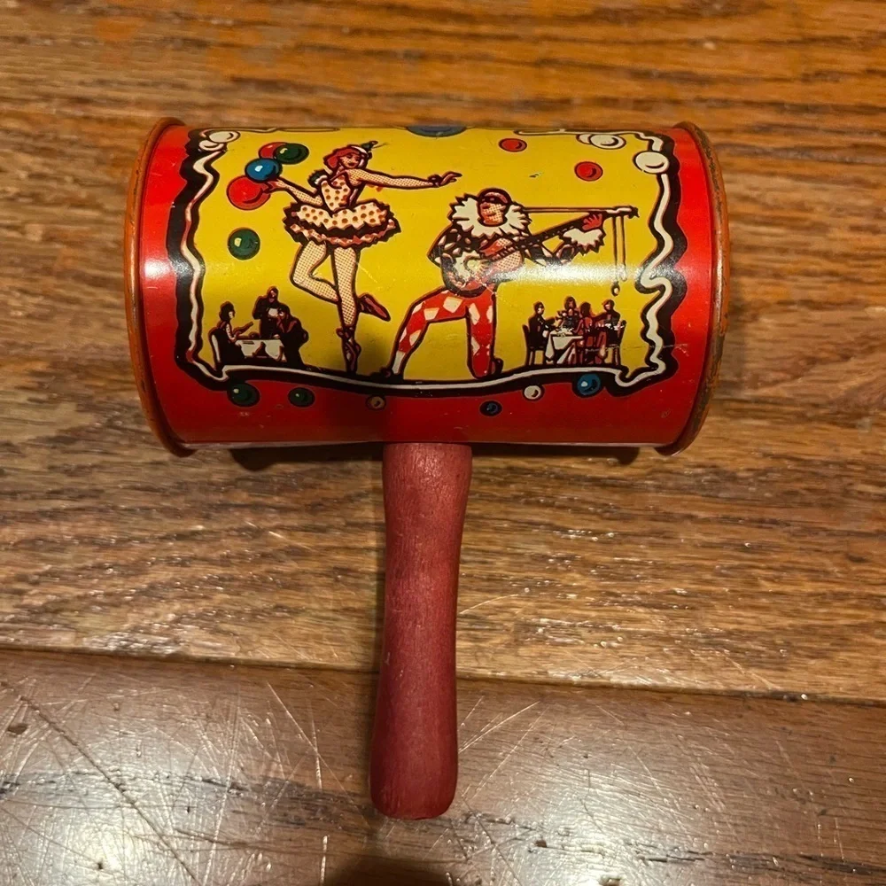 Kirchhof Life of the party Rattle Drum USA Metal Toy Halloween NOISEMAKER NL351.